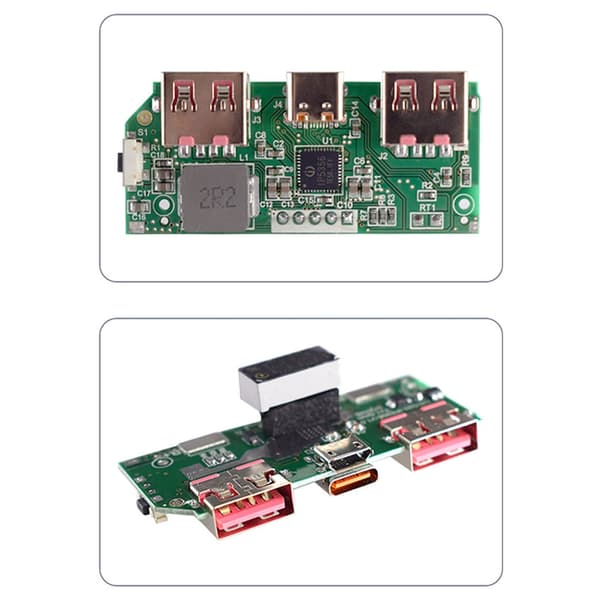 3,7 V:n tee-se-itse-pikalatauslevy, 2 kpl, 2 USB-ulostulolla ja näyttönäkymällä