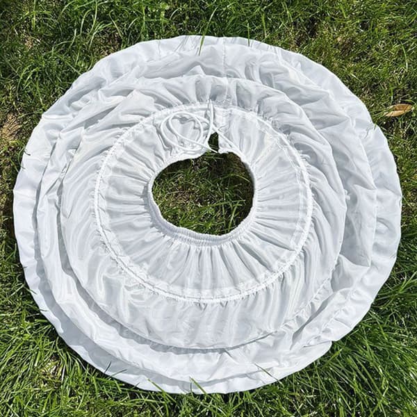 Utsvingt underskjørt med elastisk midje Prinsessekjoleforsterker 65 cm diameter