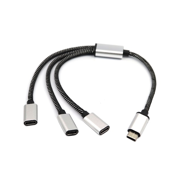 USB C Uros-3 USB C -naarasjakaja C-tyypin puhelimille, tableteille, kannettaville tietokoneille