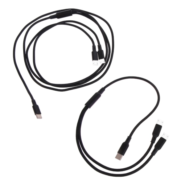 50/120 cm USB Type-C-kabel 1 till 2 USB-C TypeC till Micro USB Laddningssladd för biltelefonladdning 120cm