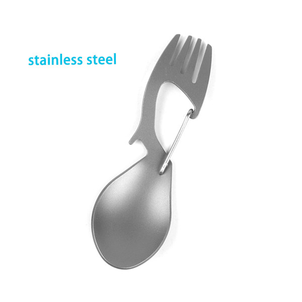 Mutifunksjonelt rustfritt stål / for titanskje, flaskeåpner for ryggsekktur Vandring Camping reiser