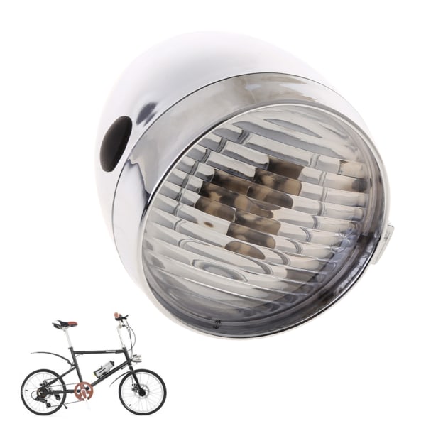 Cykelfrontljus Vintage Cykelstrålkastare Retro Cykel 3 LED-ljus Nattkörning Säkerhet Framlampa Cykeltillbehör