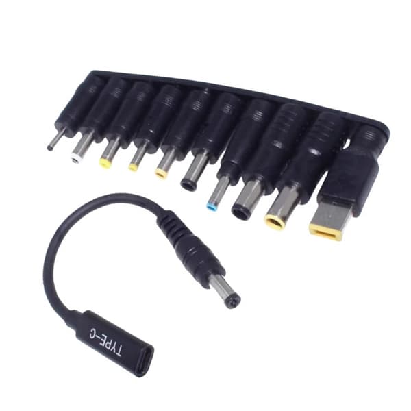 Type C til DC5.5x2.1MM Adapter 60W Output Opladningskabel MultiDevice Support