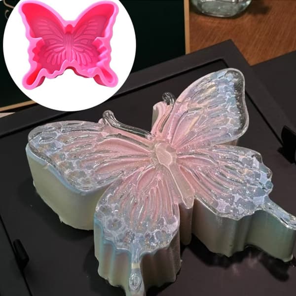 Matkvalitets silikon sommerfuglformet kakeform for baking og dessertlaging