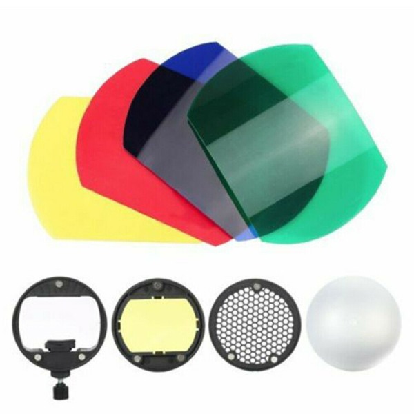 Flash Magnetic Dome Färgfilter Honeycomb Grid Ball Diffuser Speedlite Accs
