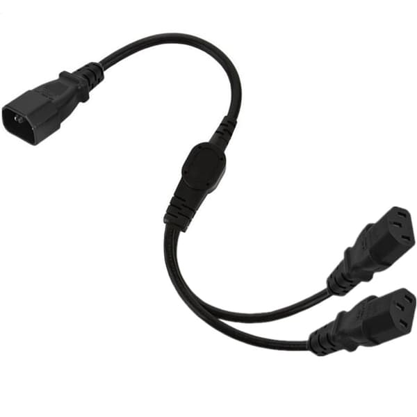 50 cm UPS Server C14 til Multiple C13 forlængerkabel Strømledning Splitter Wire