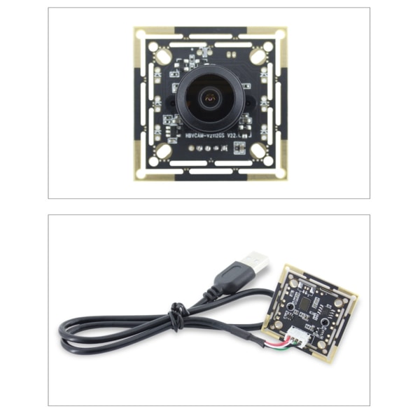 USB 640x480 OV7251 höghastighetsskanningskameramodul 0,3 MP 60° 90° fast fokus null - B