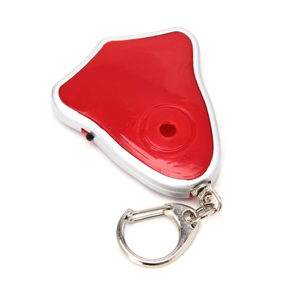 Mininyckelring LED-visselnyckelsökare Blinkande ljud Pipning Fjärrkontroll Lost Keyfinder Locator Keyring Tracker Red