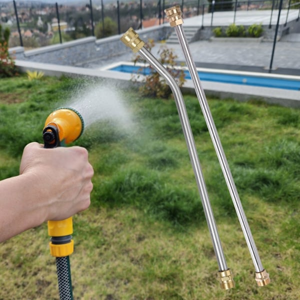 2 kpl korkeapainepesurin jatkovarsisetti ruostumattomasta teräksestä 5000PSI