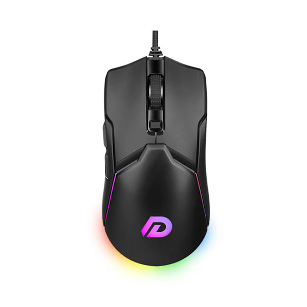 Kabelansluten spelmus med 6-knapps datormöss 6400DPI Optisk sensor Ergonomisk RGB-bakgrundsbelysningsmus för PC Laptop