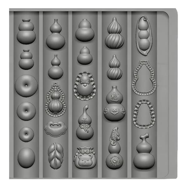 Silikone neglekunstform til 3D præget design med lykkegræskar