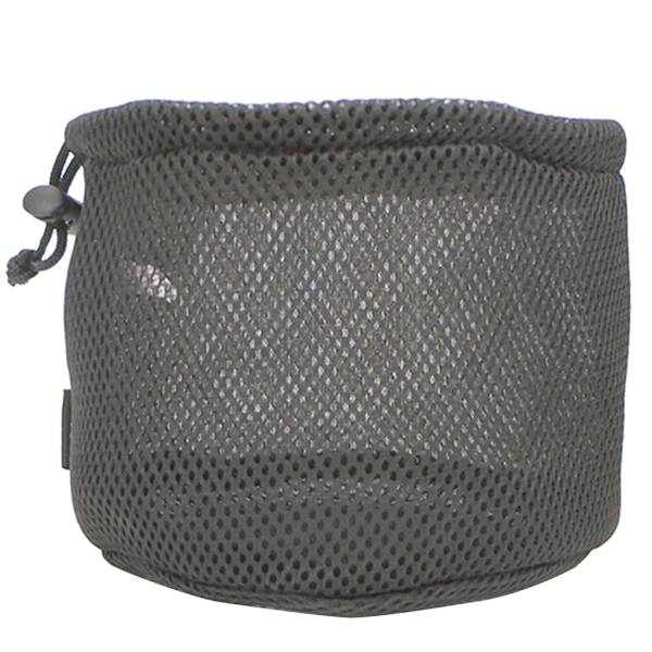 Nylon Mesh Drawstring Bag Utendørs Camping Bestikk Organizers Oppbevaringspose Large
