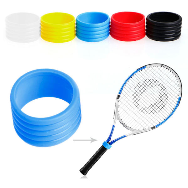 Racket Håndtak Grip Ring Multi Farger Racket Band Overgrip Beskytter Fix Ring Red