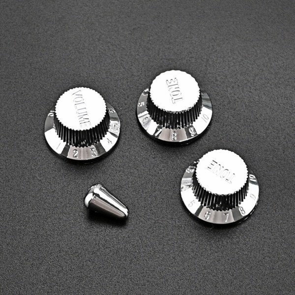 3 stk gitarhastighetsvolumtonekontrollknapper gitarpotensiometerkontrollknapper