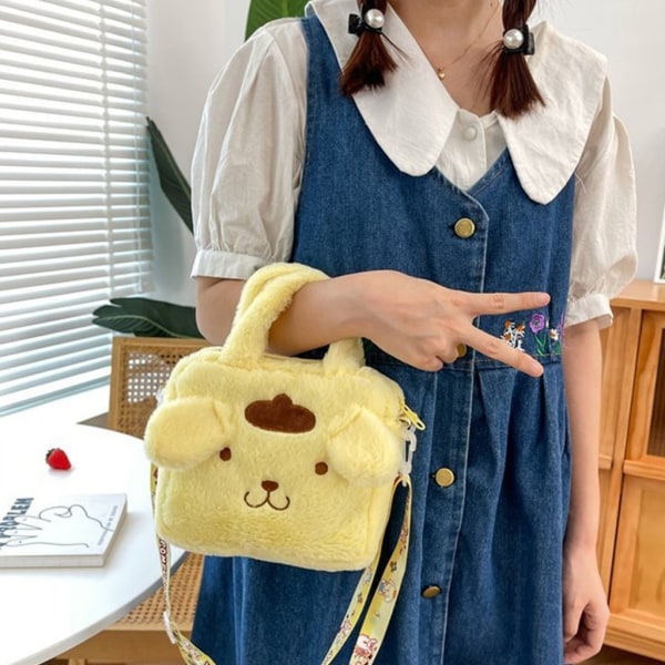 2023 Casual Handväska Mode Crossbody Väskor Axelväska Tecknad Trendig Väska Pink