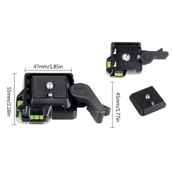 Snabbkopplingsplatta Kamkorder Stativ Monopod Plattformsstativ för DSLR-kamera