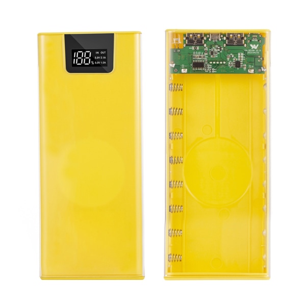 8x18650 Power Bank Shells Ydre Cover Mobil Power Bank Case DIY Shells Opbevaringsboks Oplader Aftagelig taskeholder