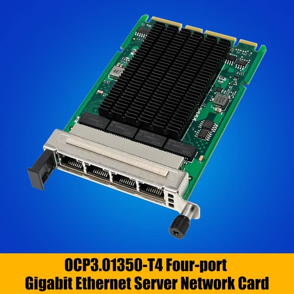 OCP3 0 I350 T4 4-portars server-NIC som stöder 802 1Q VLAN och 802 3az