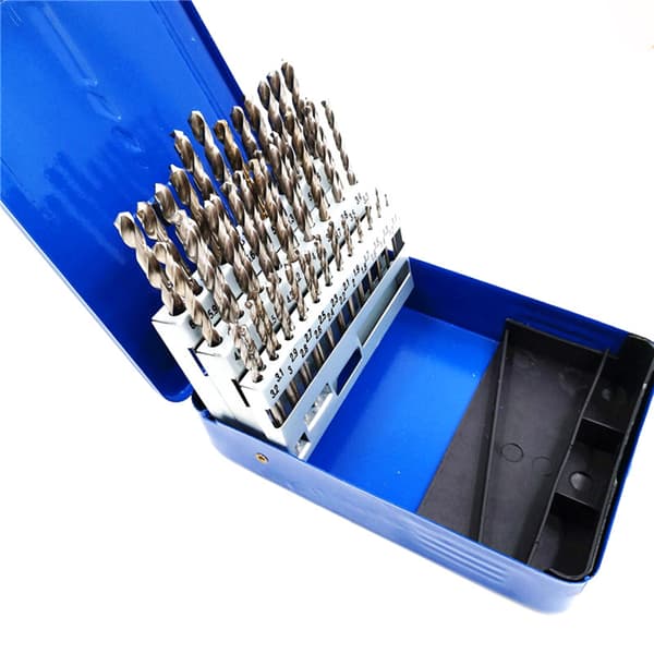 Borebit 1-6mm Lige Skaft Twist Bor Sæt 1~6mm HS-S Højhastighedsstål