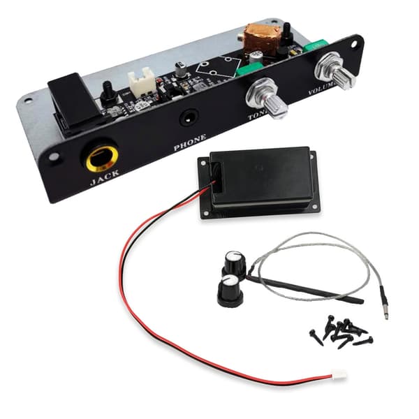 Gitar Equalizer Pickup med Tone Volumkontrollknapp Gitartilbehør