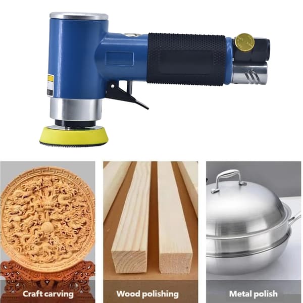 2-tommers pneumatisk sliper Pneumatisk polerer Luftslipemaskin Eksentrisk polering