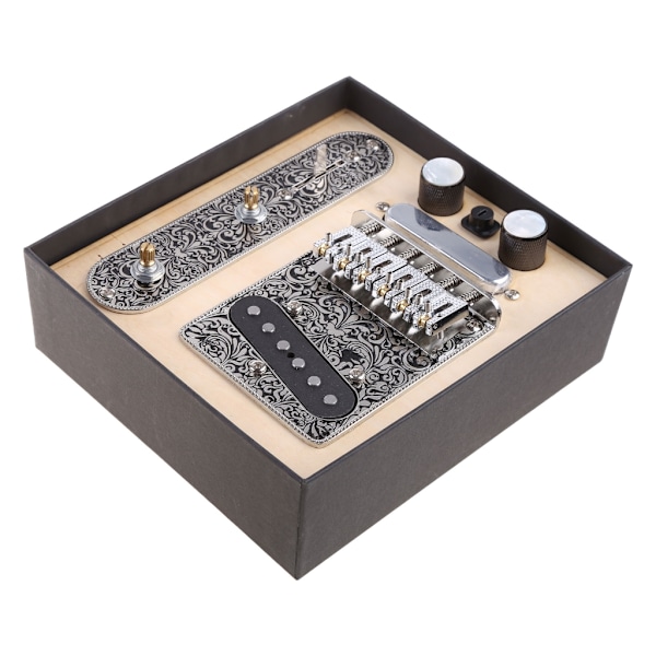 Gitarrstall Sadel Bryggplatta Ersättningssats 6-Strängar Gitarr Hals Pickup Set