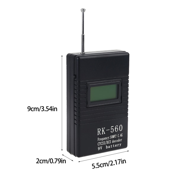 Frekvensräknare för med antenn för CTCSS Walkie Talkie Radio Signal Frequency