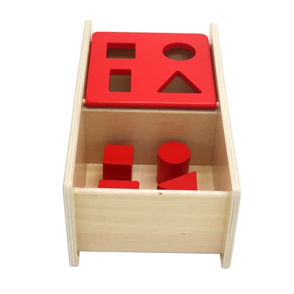 Pædagogisk legetøj til børn Formmatchende Geometri Møntboks Legetøj