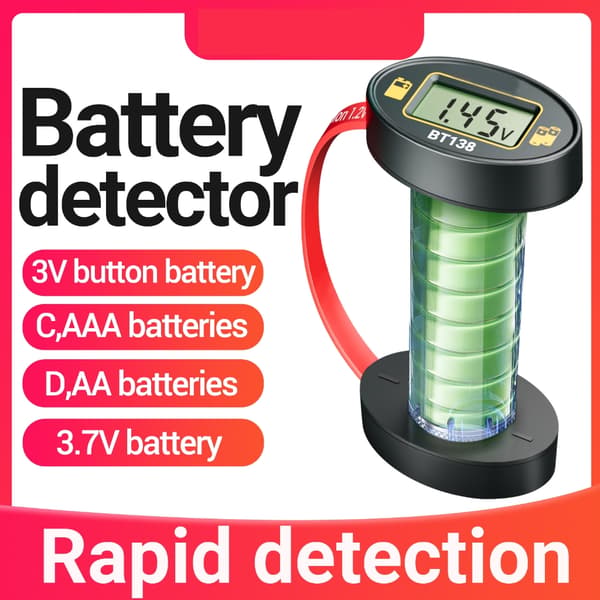 BT138 Batteritestare för noggrann effektdetektering med LCD-display