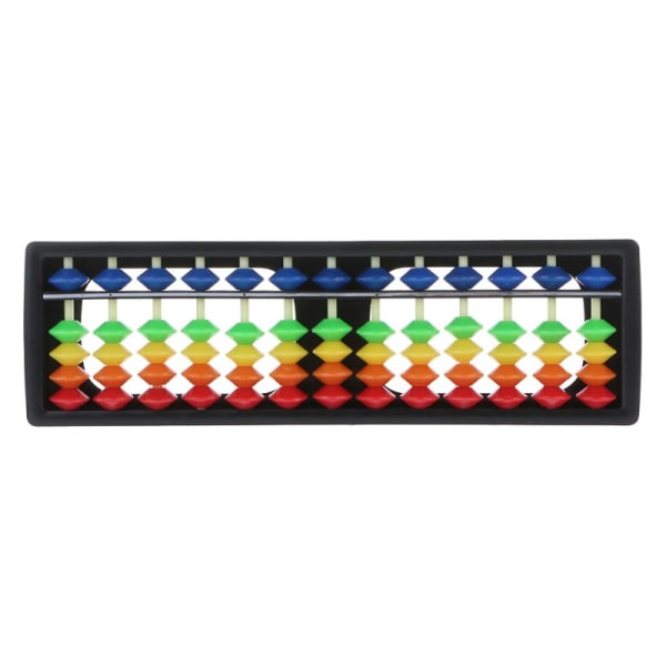 13 Kolumn Bärbar Plast Abacus Aritmetisk Soroban beräkningsverktyg med färg