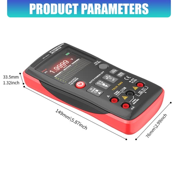 Dobbelt Tilstand Termisk Kamera Multimeter Med Beskyttelsesetui Til Industriel Brug