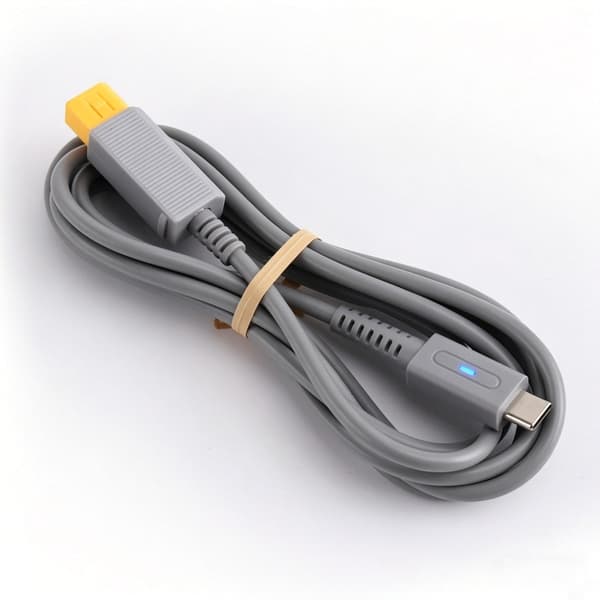 Type C til spillkonsoll ladekabel 1,8M grå PVC strømledning