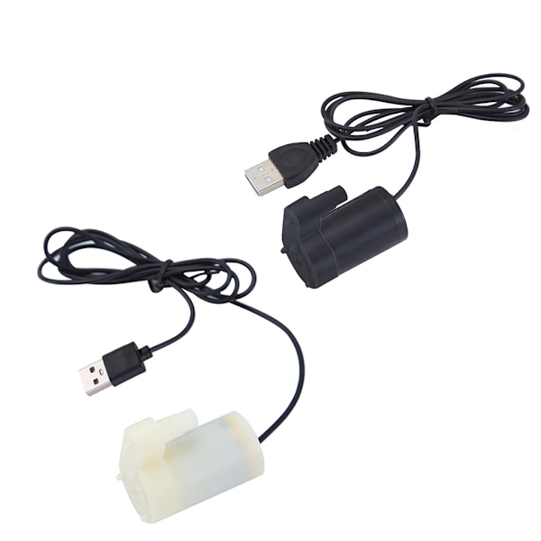 Mikro dykvandspumpe akvarium Akvarium Usb drevet til DC 5V 2-3L/min. Oplader Minimotor Vandpumpe tilbehør Black