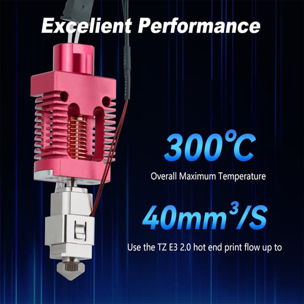 Snabbinstallation 3D-skrivare Hotend Kit Optimerad för Ender 3-serien