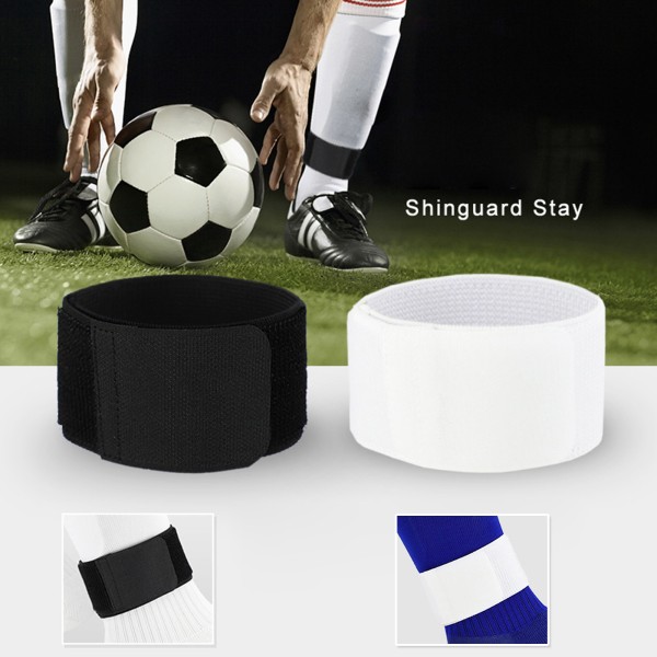 Unisex fotboll Shin Guard Fixed Bandage Tejp Fäst Benskydd Sports Bandage White