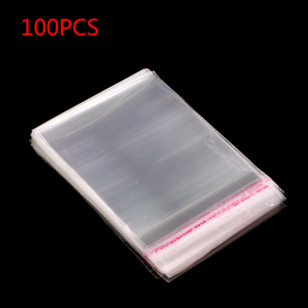 100 stk gjenlukkbar cellofanpose for emballasjeprodukt i bulk for innpakning av gave
