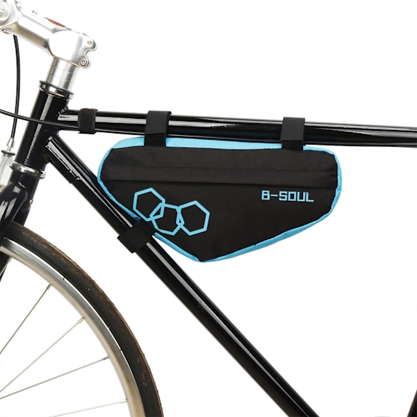 Sykkelramme Front Top Tube Bag Triangle Pouch Sykkel Sadelveske Black