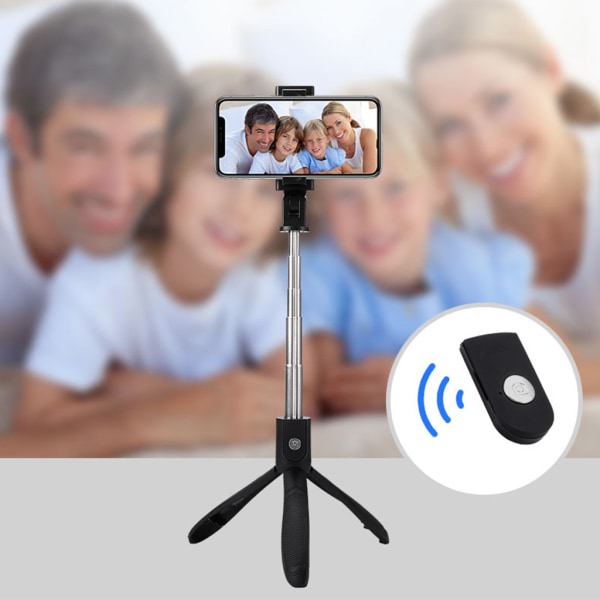Vikbart Selfie Stick Stativ Stativ Bordsskiva Handhållen Flexibel Lättviktsbärbar för Gopro-Hero 5/6 sj4000 Stabilizer
