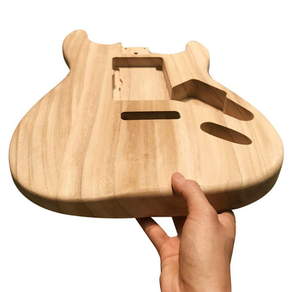 Obehandlad gitarrkropp i lönn, reservdel till elgitarr, tom gitarrkropp Forehand