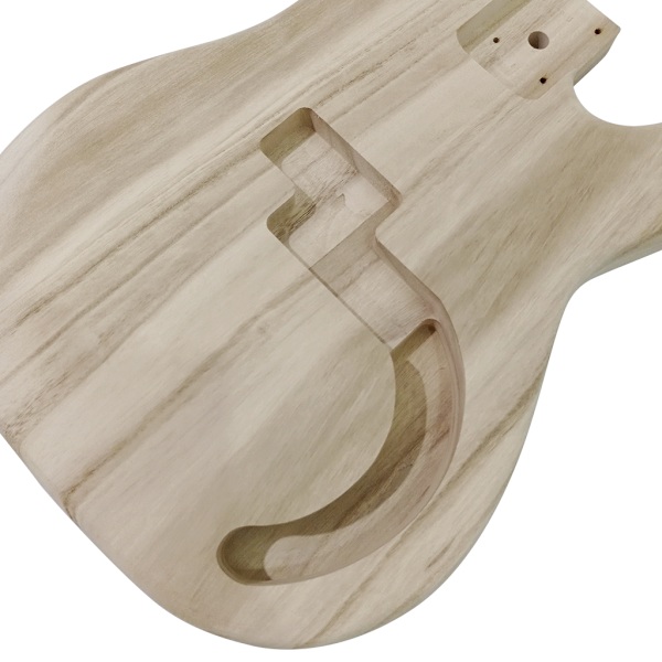 Håndlaget sliping uferdig kropp erstatning tre gitar DIY tilbehør