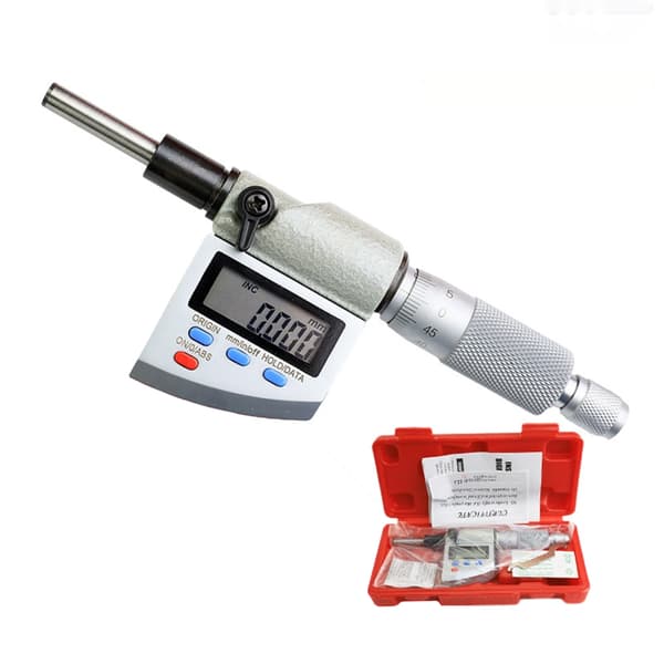 0.001mm Digital Elektronisk Mikrometer 0-25mm Mikron Utvändiga Mikrometer Mätare