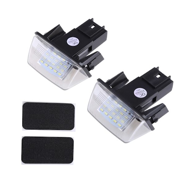 2st Canbus 18 LED-nummerskyltljus för Citroen-C3/C4/C5/C6- 206406307