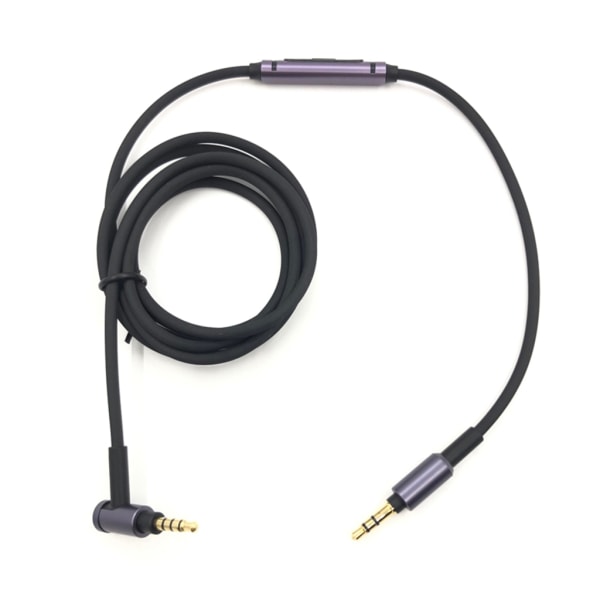Ersättningsljudhörlurar Aux-kabel för Sony MDR-1A MDR-1ABT MDR-1ADAC Black - With microphone