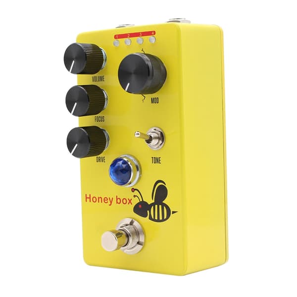 Studioklassad gitarr effektpedal distorsion reverb delay effekter kompakt