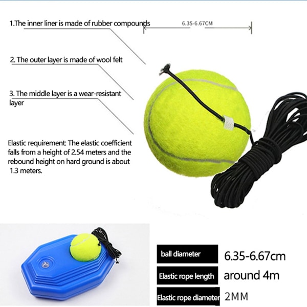 Tennis træner enkelt tennis træningsudstyr til voksne, børn, begyndere