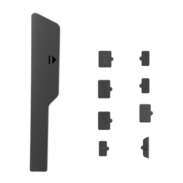 Dammskydd för PS 5 Slim LAN Type-C USB -port Dammtät plugg speltillbehör