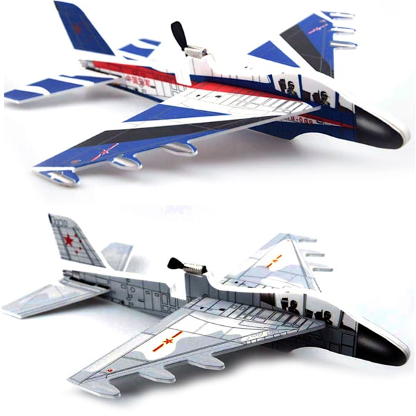 Simulering Skumplan DIY Jet Kits Interaktiv flygleksak för toddler utomhus för lekfest Enkel montering STEM-leksak