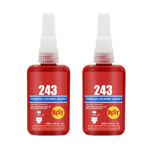 50ml trådlåsemiddel høj sejhed trådlåsende tætningsmiddel til gevind, null - 2 bottles