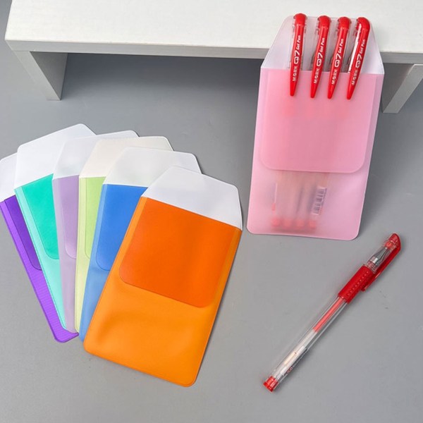 10x Pen Opbevaringspose Praktisk Nurse Pen Bag Doctor Pen Protector Pen Pouch Pink