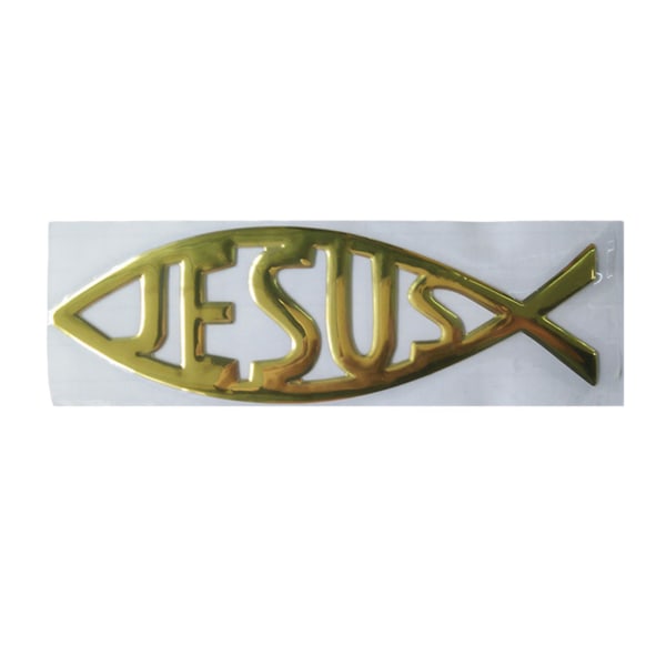 Mode 3D Computer Auto Bil Sticker Hule Jesus Fish Badge Decals høj kvalitet